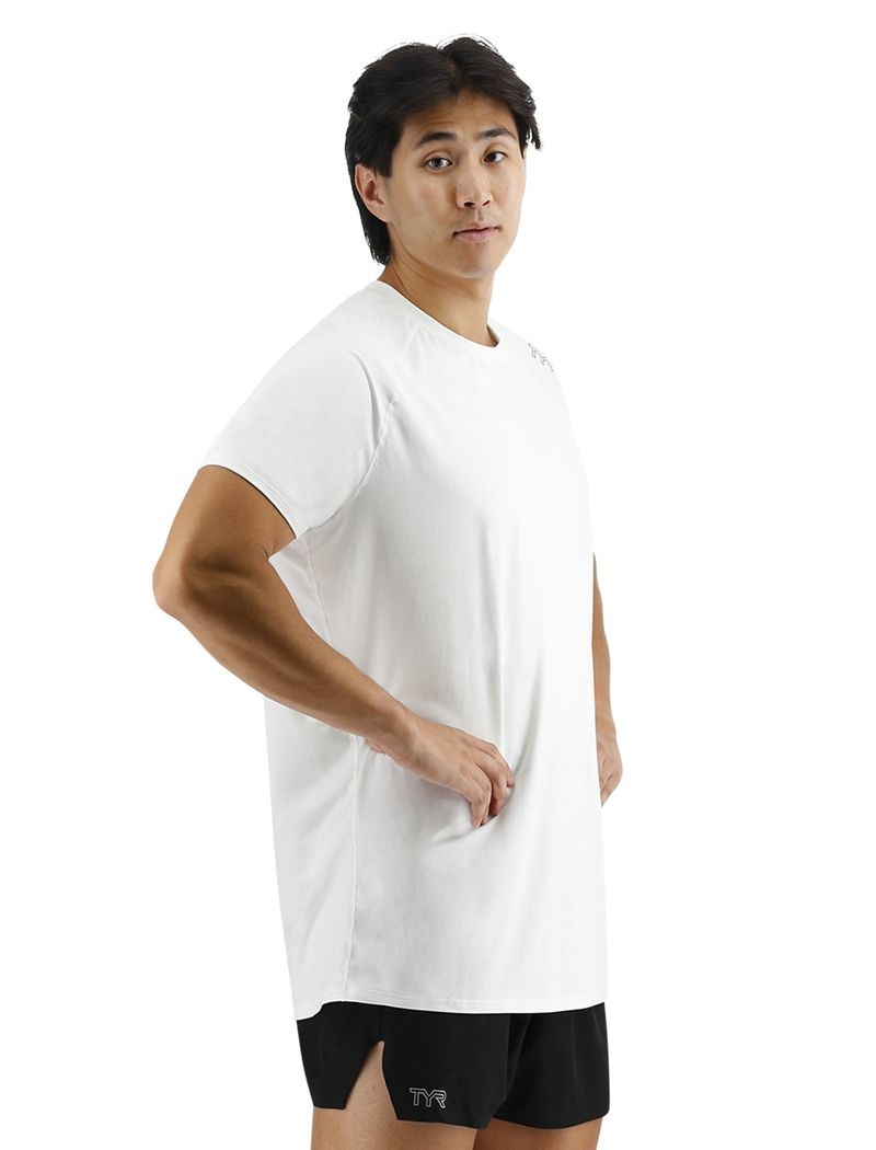 White Tyr Climadry™ Raglan Tech Men's T-Shirt | US-XSCB87261