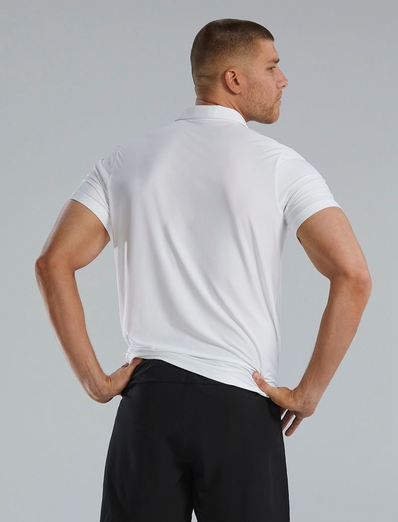 White Tyr Climadry™ Short Sleeve Men's Polo Shirt | US-VCZB20847