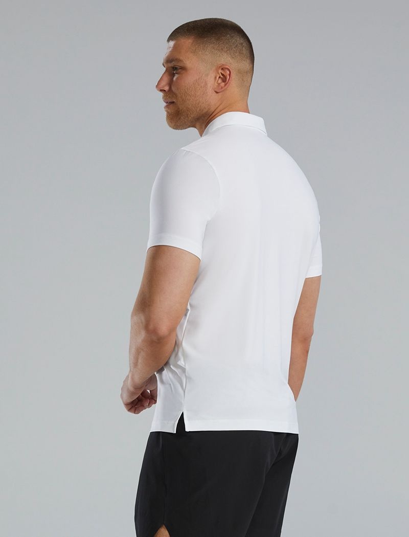 White Tyr Climadry™ Short Sleeve Men's Polo Shirt | US-VCZB20847