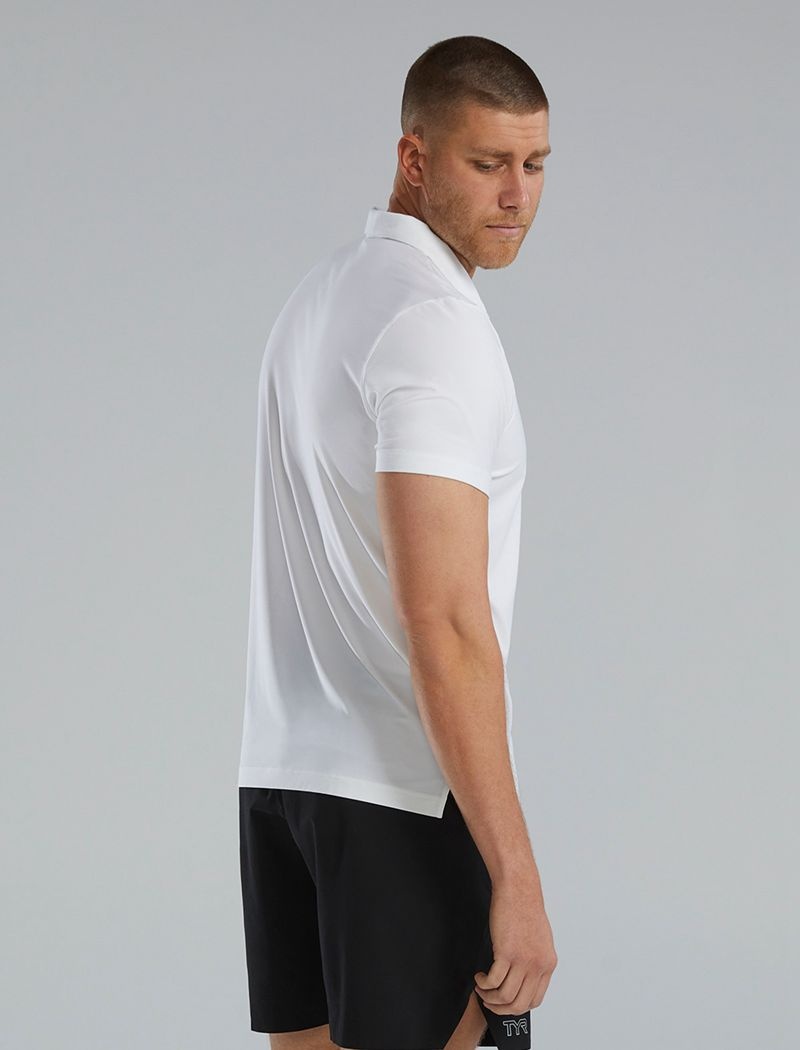 White Tyr Climadry™ Short Sleeve Men's Polo Shirt | US-VCZB20847