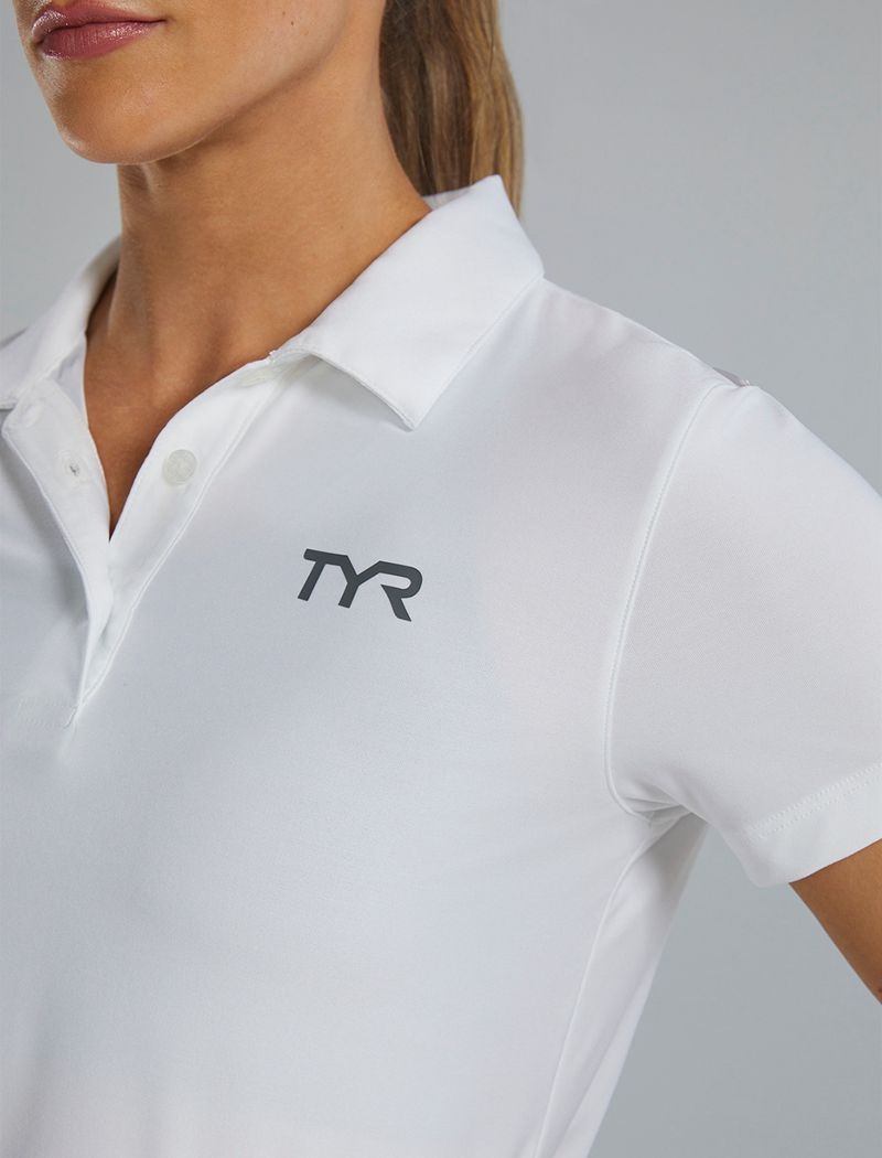 White Tyr Climadry™ Short Sleeve Women's Polo Shirt | US-JIPM86741