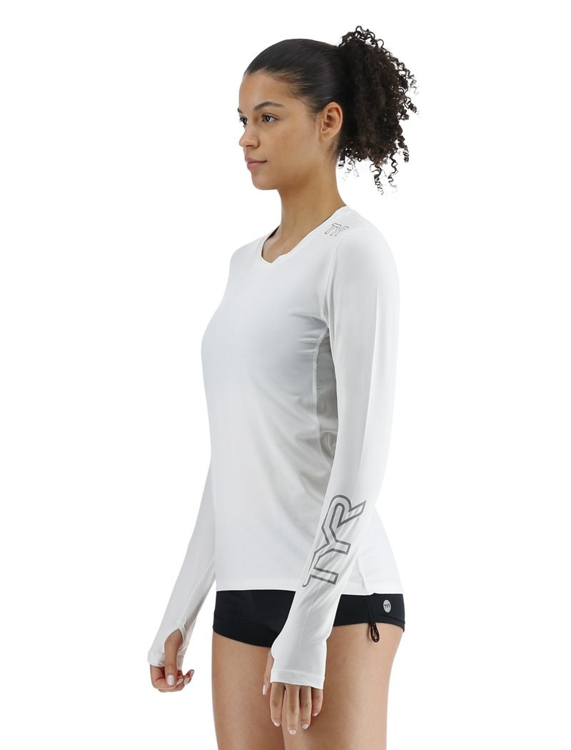 White Tyr Sundefense™ Vented Long Sleeve Crew Women's Shirts | US-KCOV79456