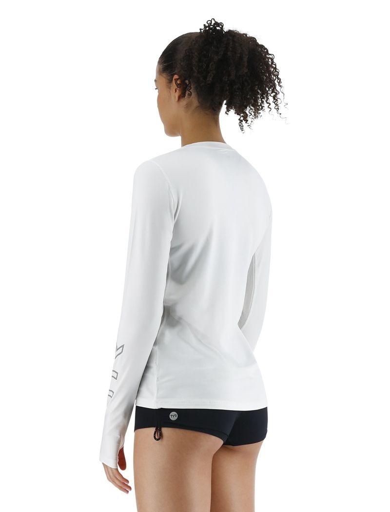 White Tyr Sundefense™ Vented Long Sleeve Crew Women's Shirts | US-KCOV79456