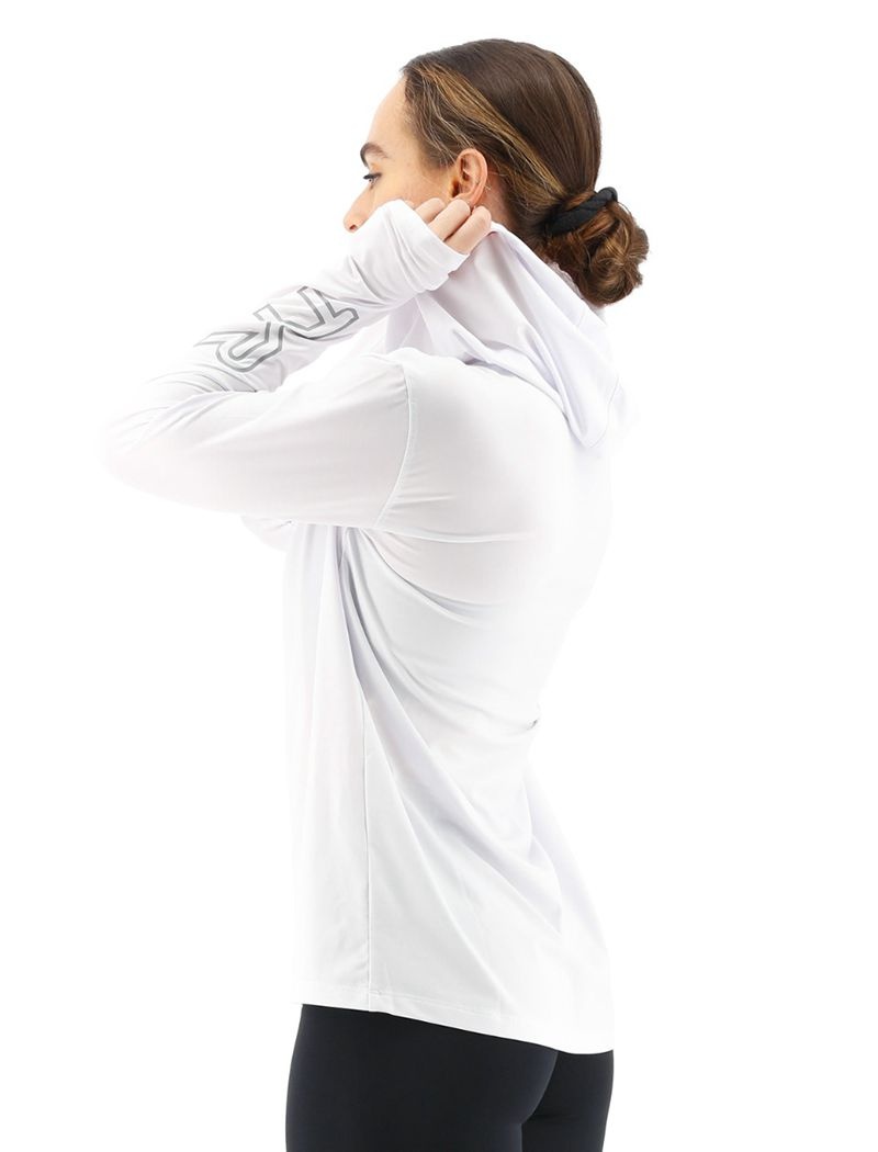 White Tyr Sundefense Women's Hoodie | US-IOUP09148