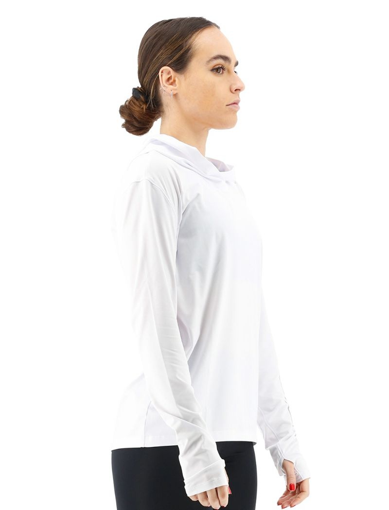 White Tyr Sundefense Women's Hoodie | US-IOUP09148