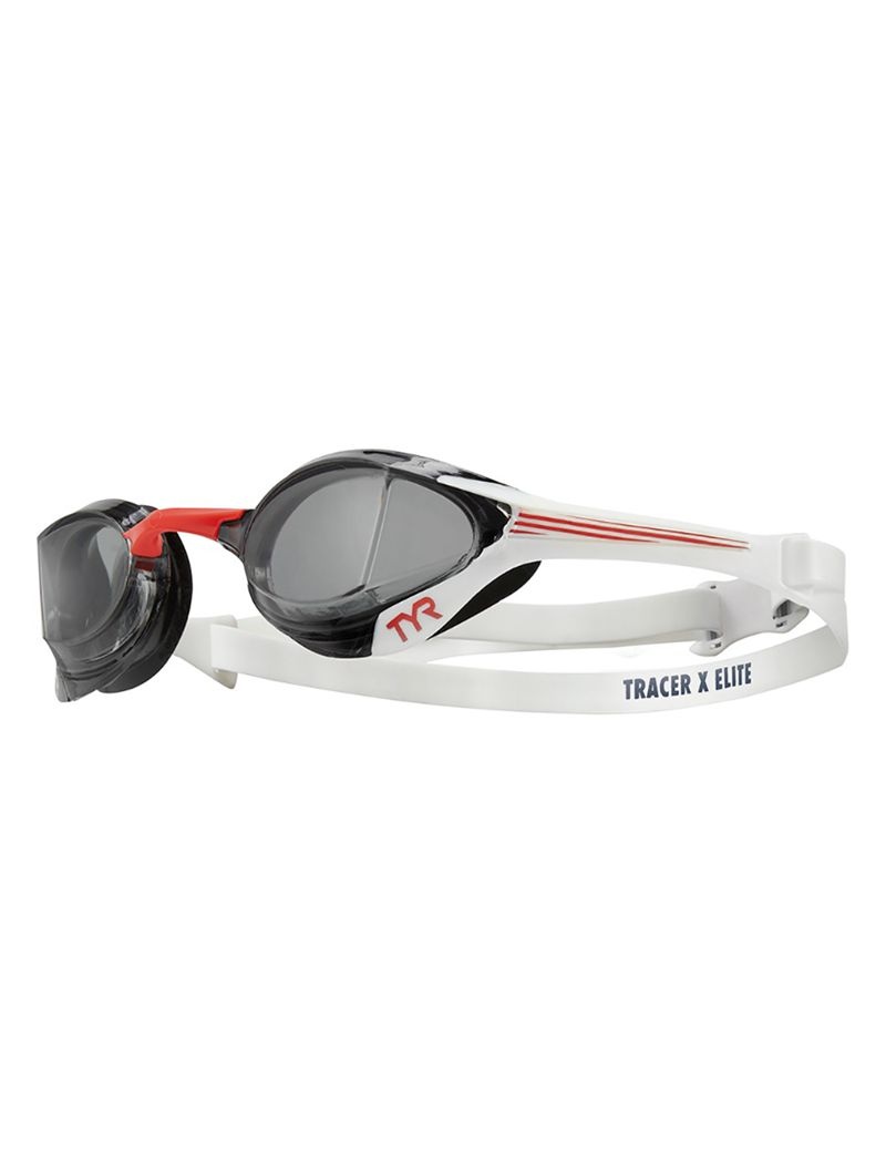 White / Black Tyr Adult Tracer-x Elite Racing Women\'s Goggles | US-ONVT42031