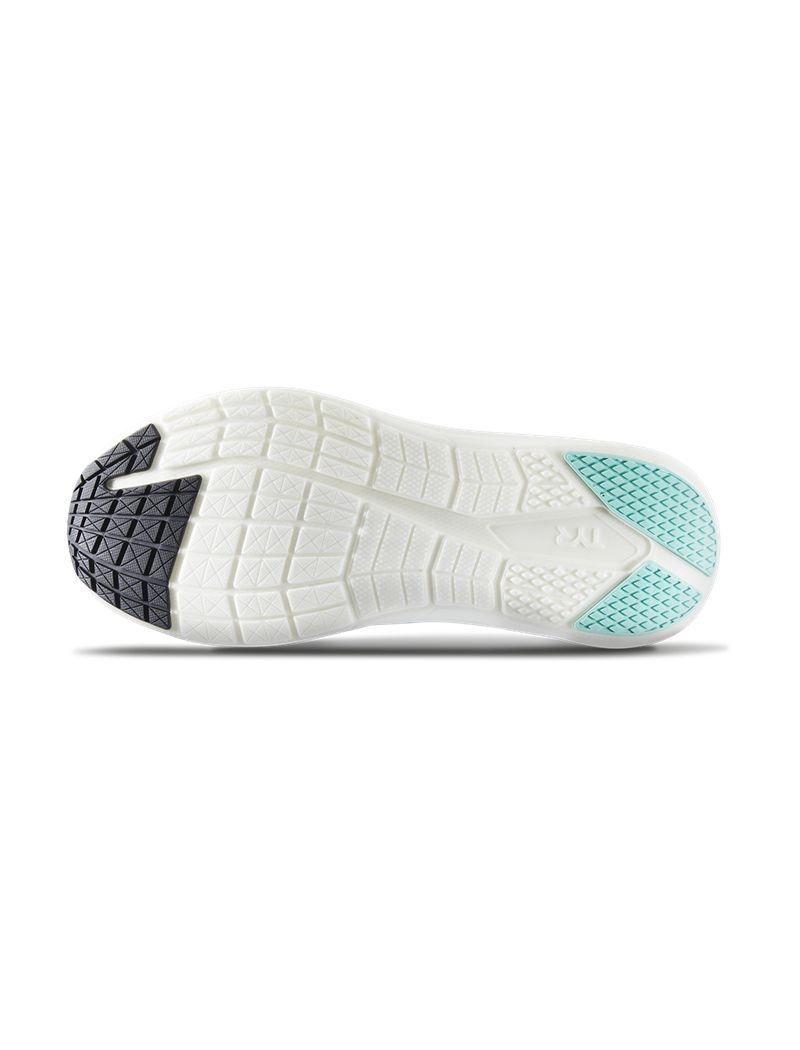 White / Turquoise Tyr Sr-1 Tempo Runner Men's Running Shoes | US-VEUA50827