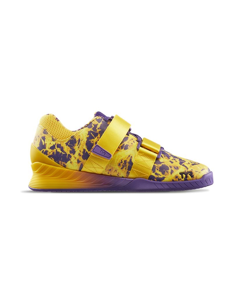 Yellow / Purple Tyr L-1 Lifter Women's Sneakers | US-QGDN08395