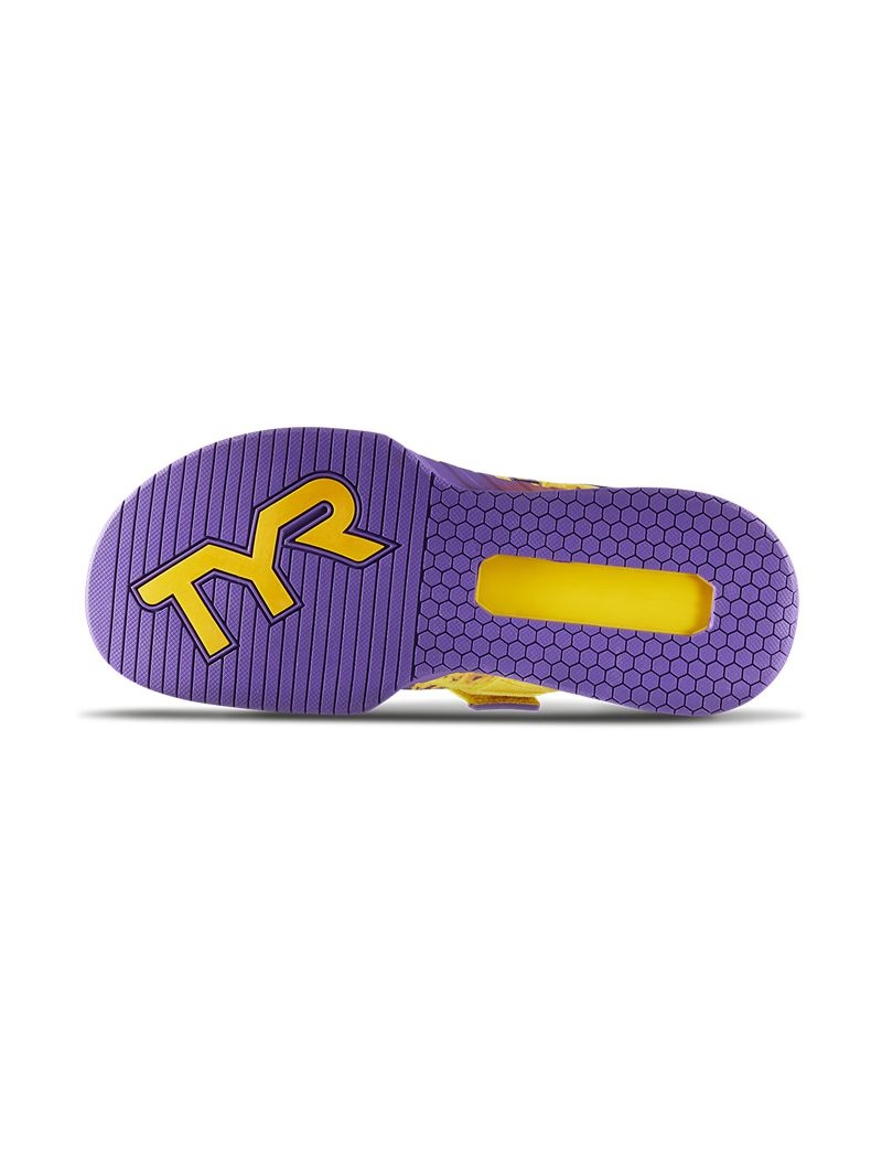 Yellow / Purple Tyr L-1 Lifter Women's Sneakers | US-QGDN08395